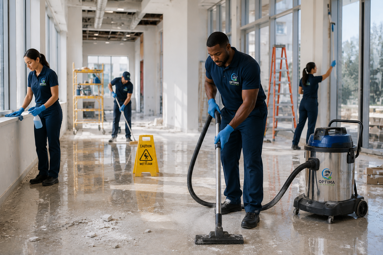 Optima post-construction cleaning