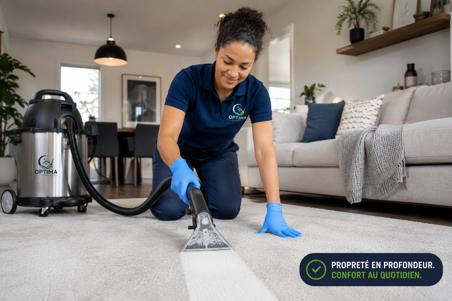 Professional cleaning team